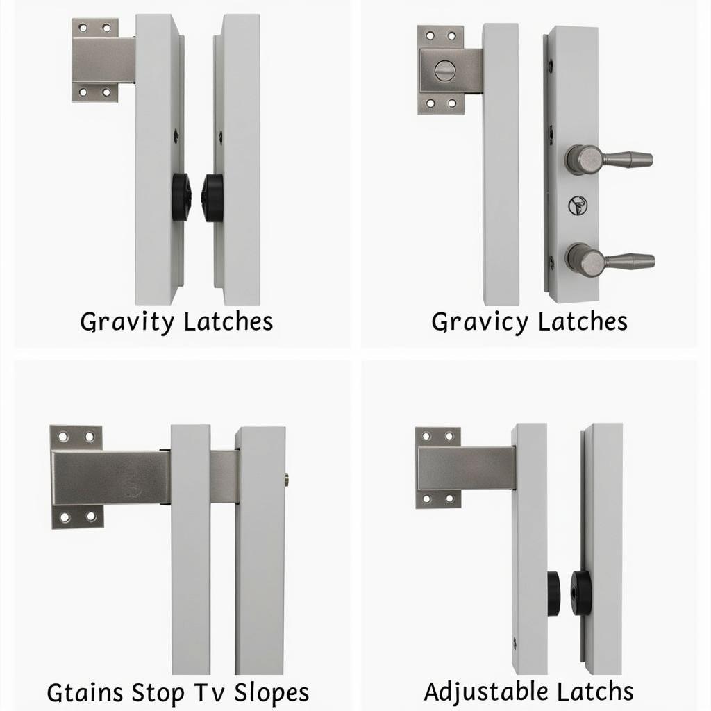 Different Latch Options for Sloped Fence Gates