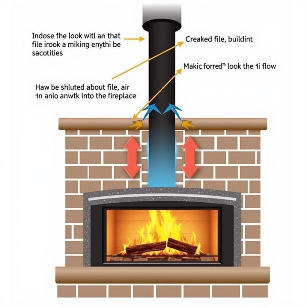 Blocked Chimney Flue Causing Smoke Backup