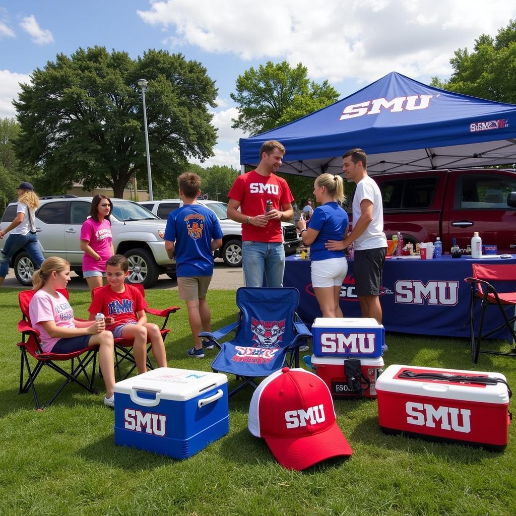 Tailgating with SMU Gear