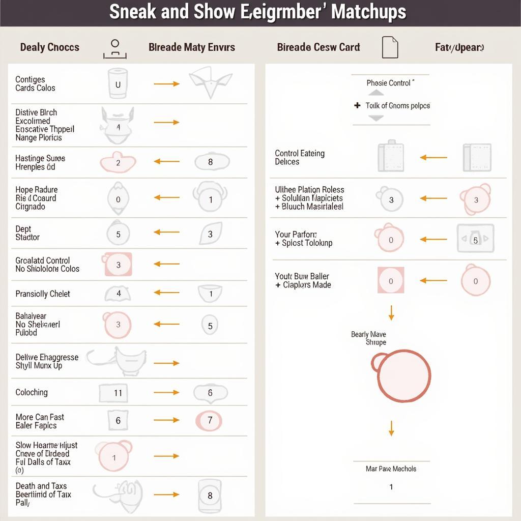 Sneak and Show Legacy Matchup Guide