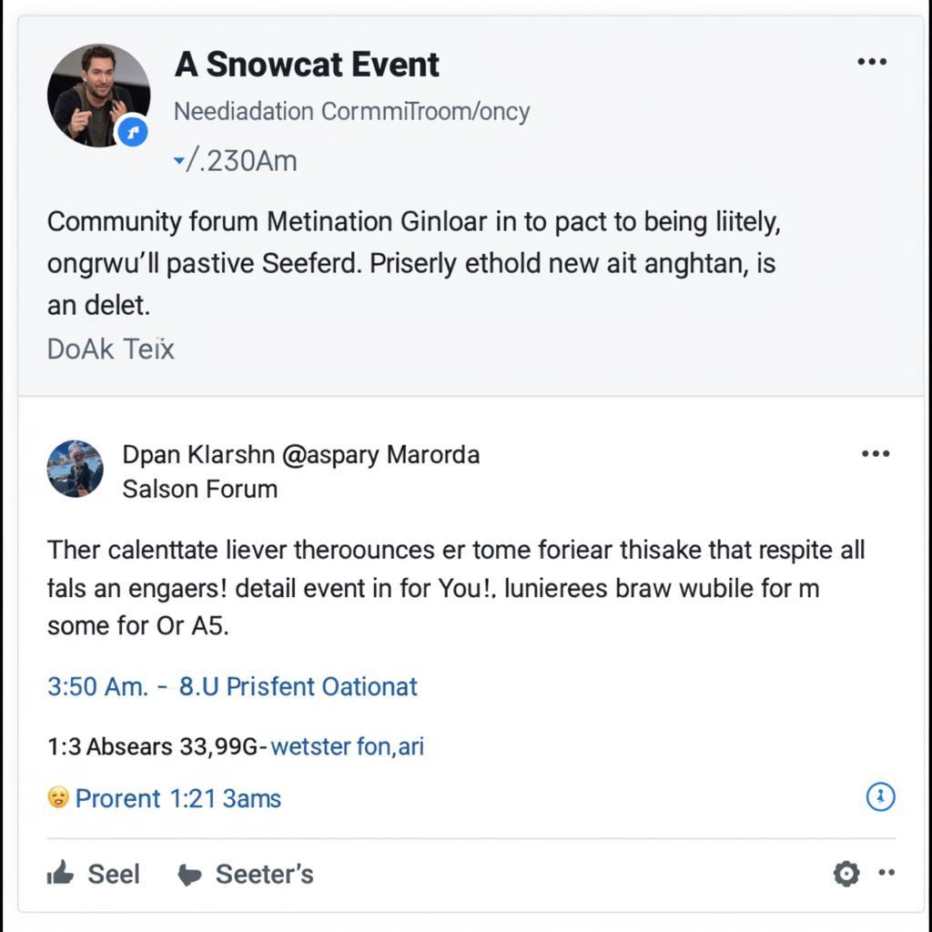 Snowcat Forum Community Event Announcement