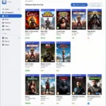 Organized Digital Game Library with Categories and Tags