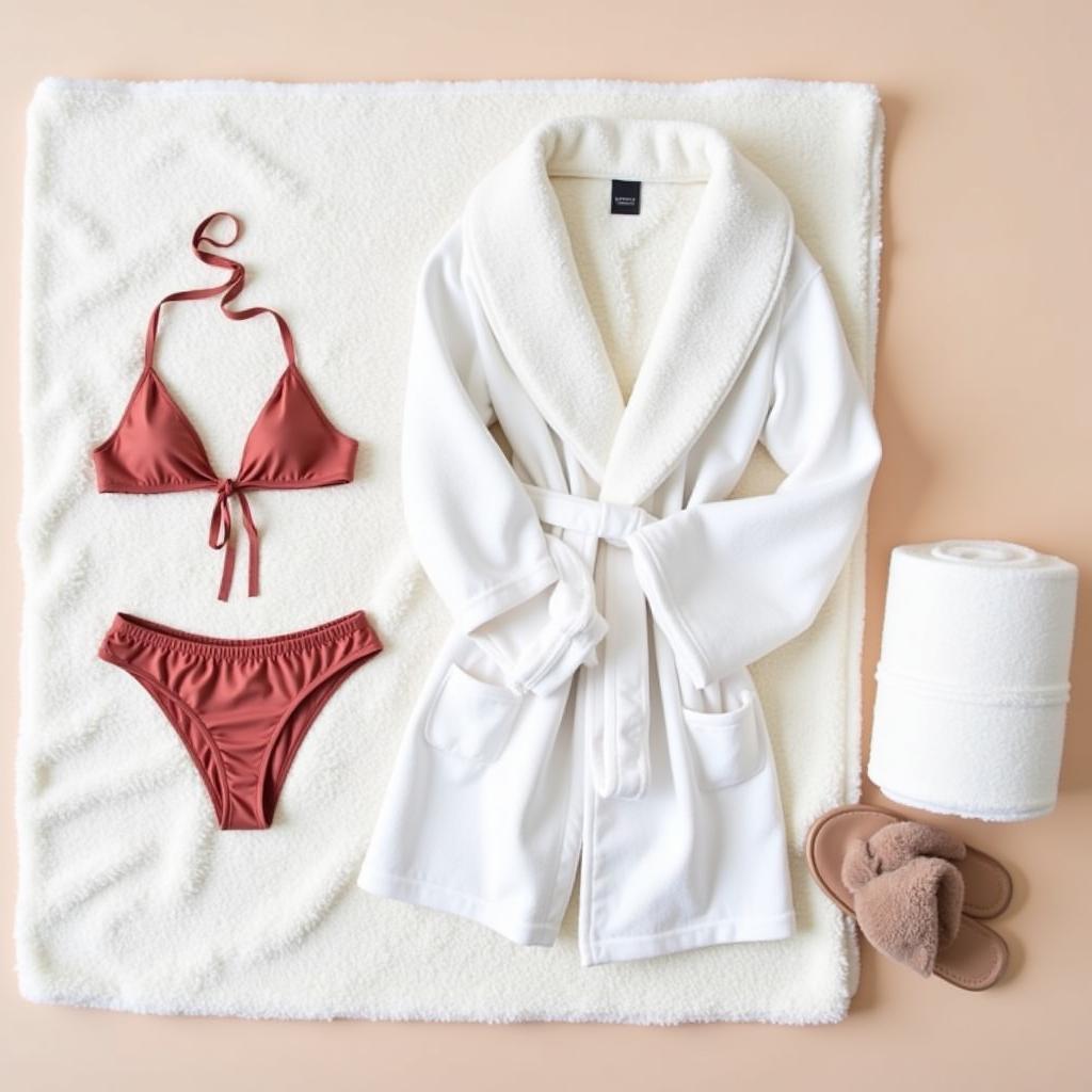 Essential Spa Day Items: Swimsuit, Towel, Robe, and Slippers