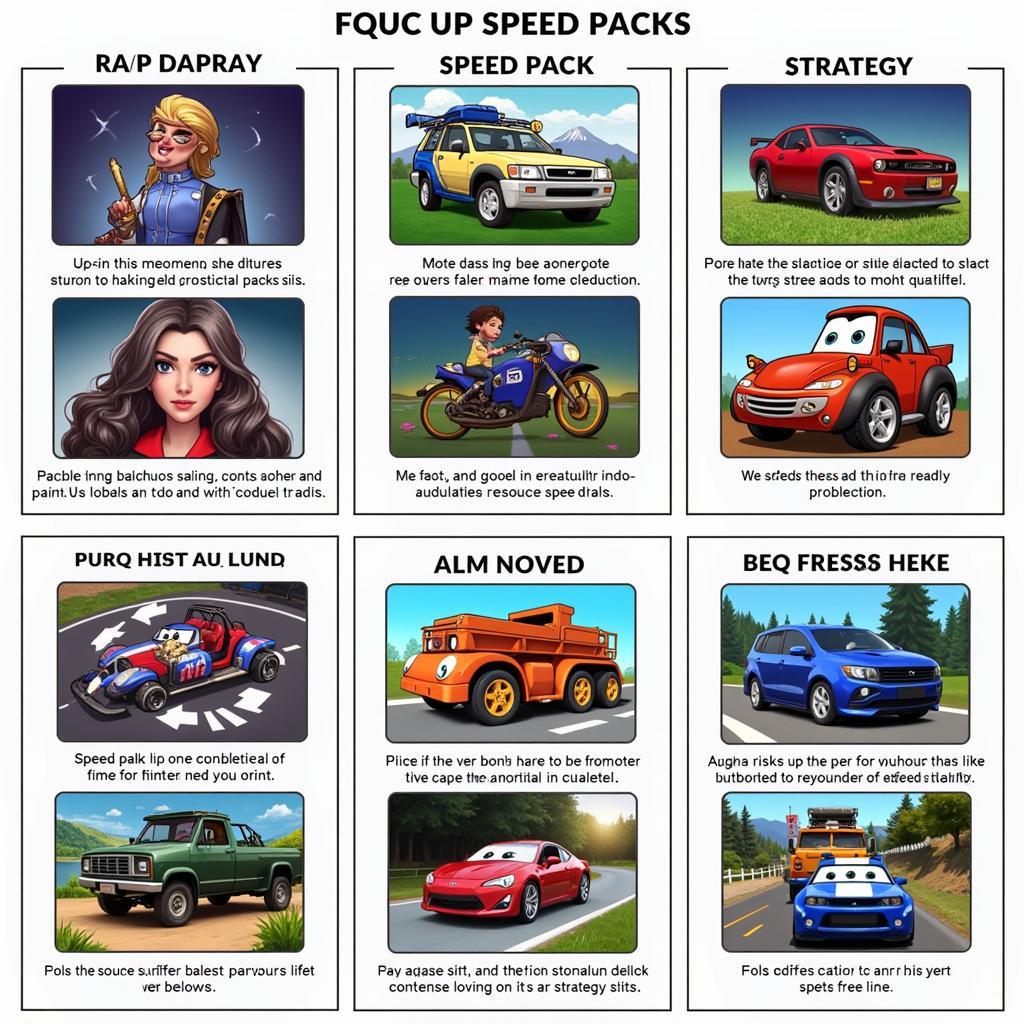 Various Speed Packs for Different Games