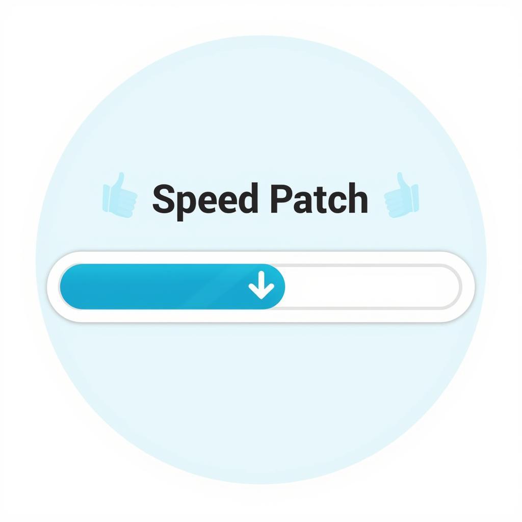 Speed Patch Download Illustration