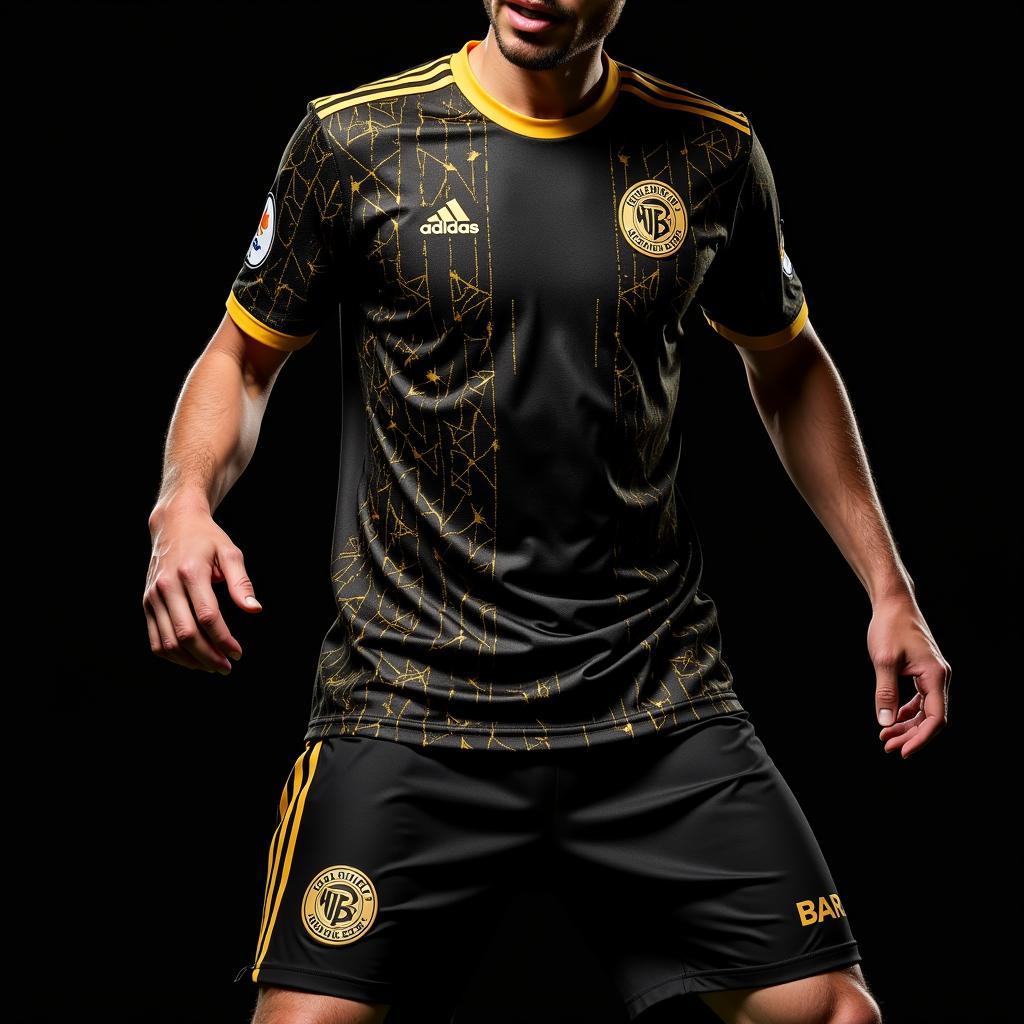 Sporting Lisbon Third Kit: Black and Gold Edition