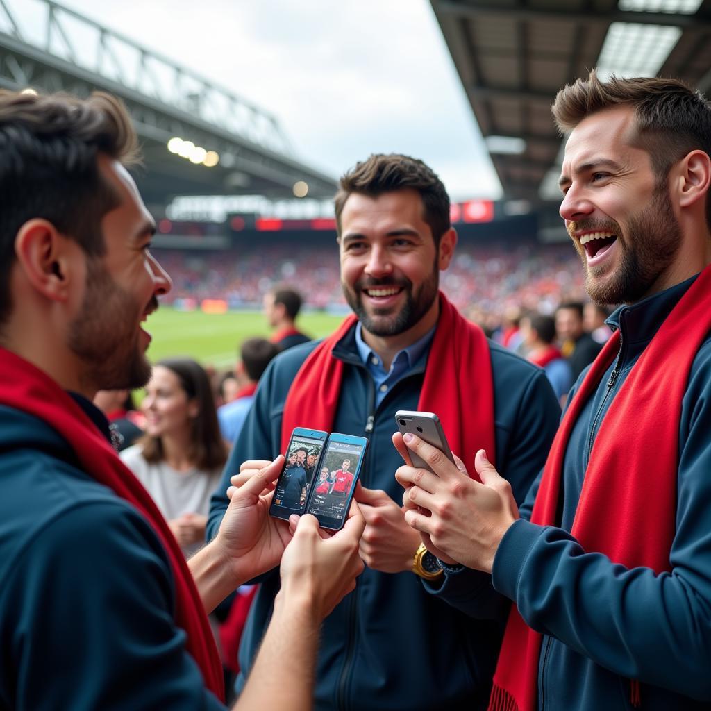 Sports Fans Using ID Cards