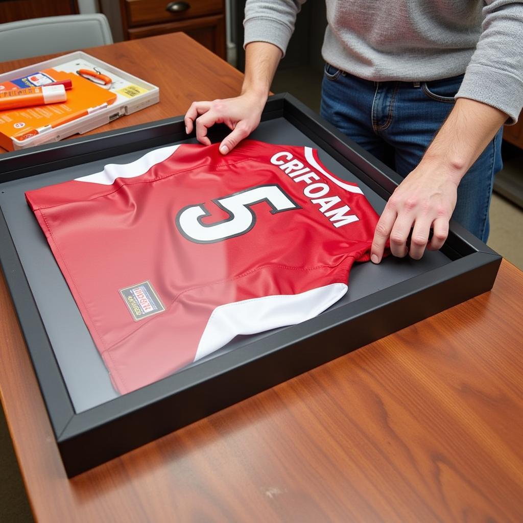 Preparing Your Jersey for Display