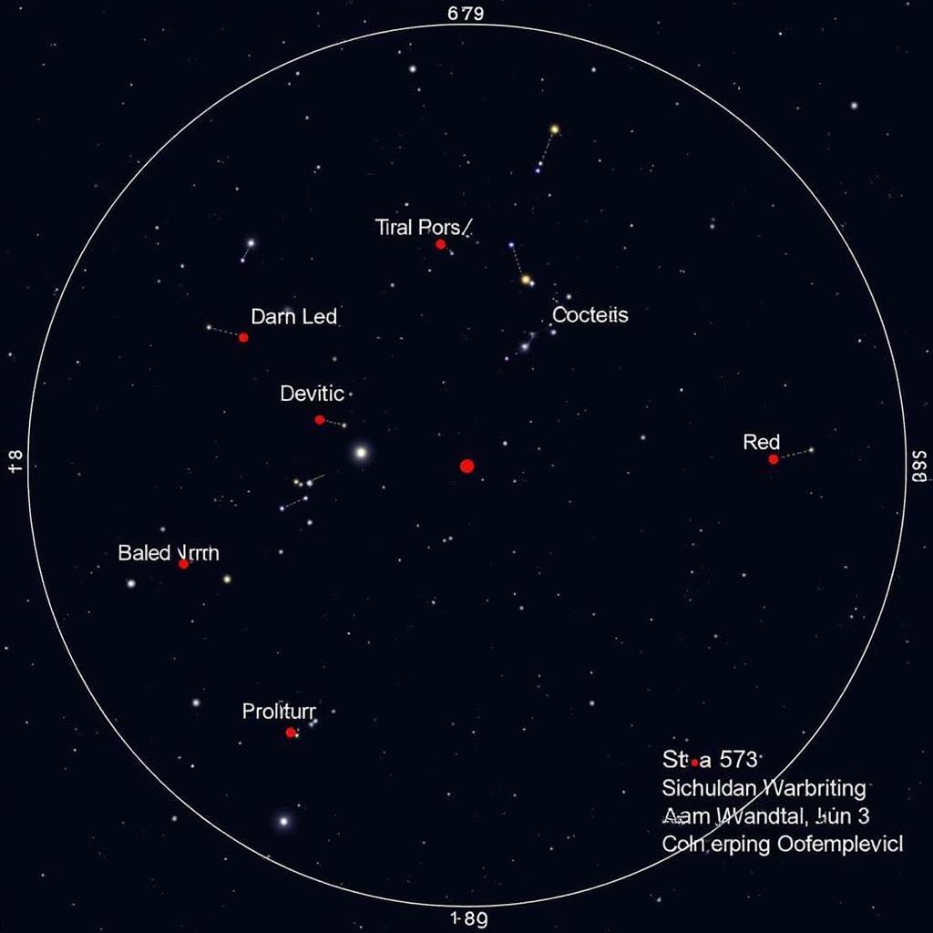 Star 573 Astronomical Chart