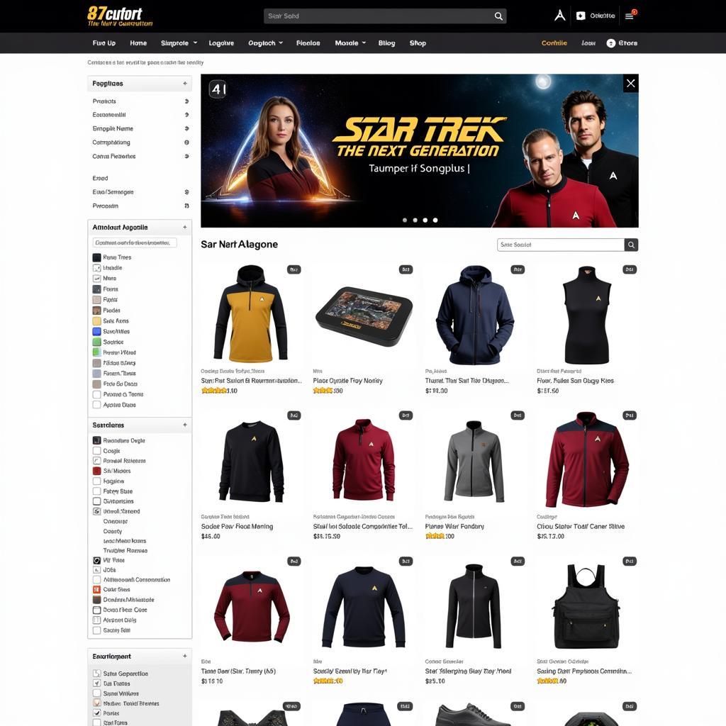 Star Trek TNG Merchandise Online Store