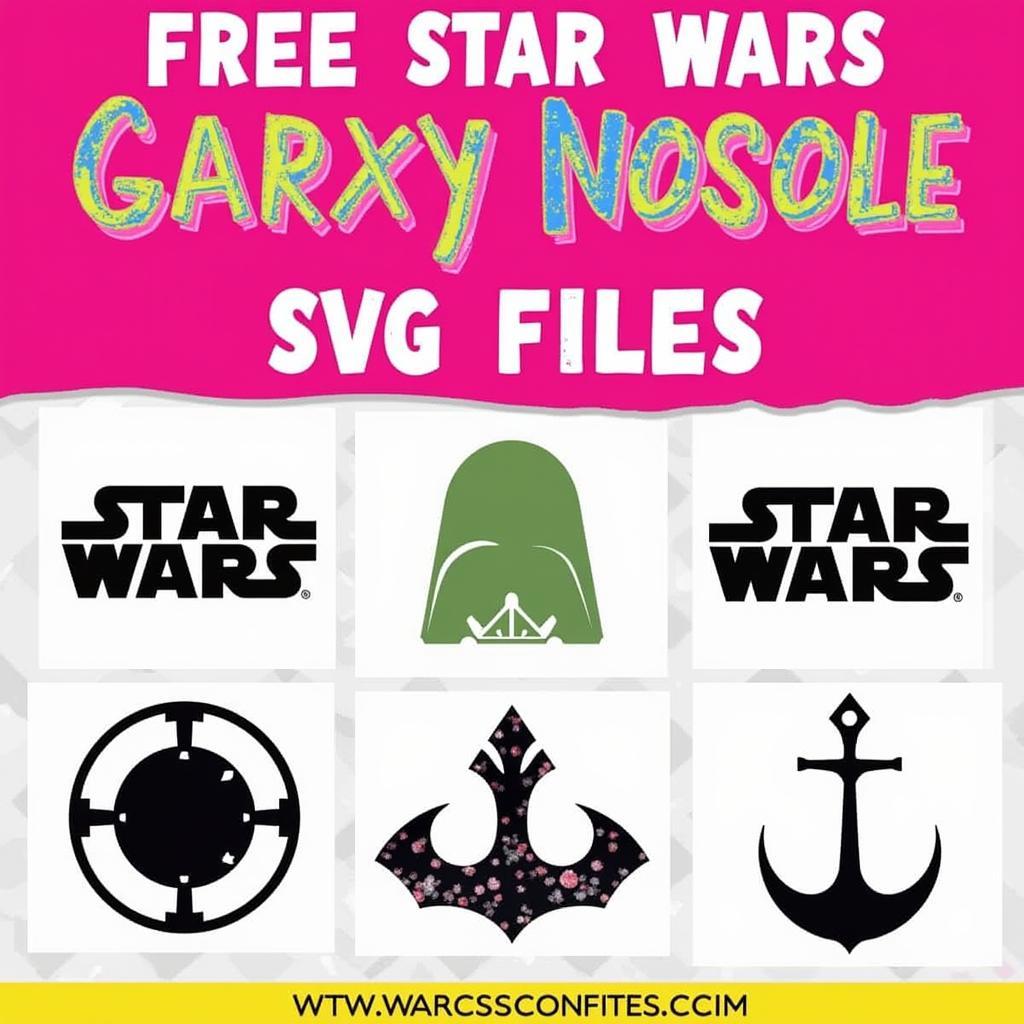 Star Wars Themed Birthday Banner Created with Free SVGs