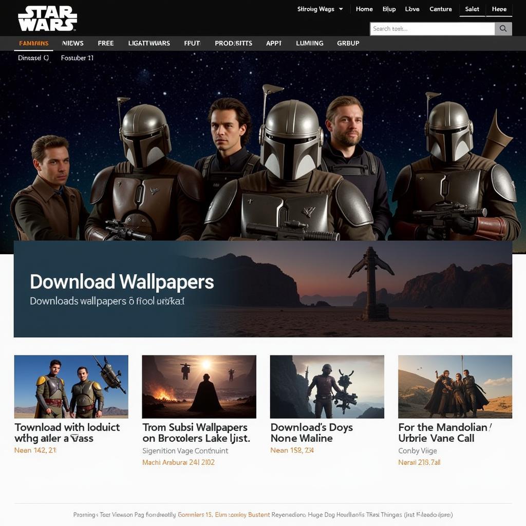 Star Wars Official Website Wallpaper