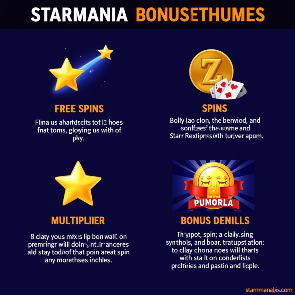 StarMania Slots Bonus Features