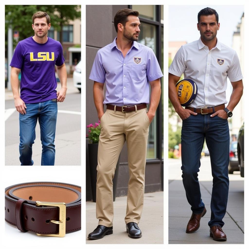 Styling LSU Men's Belts