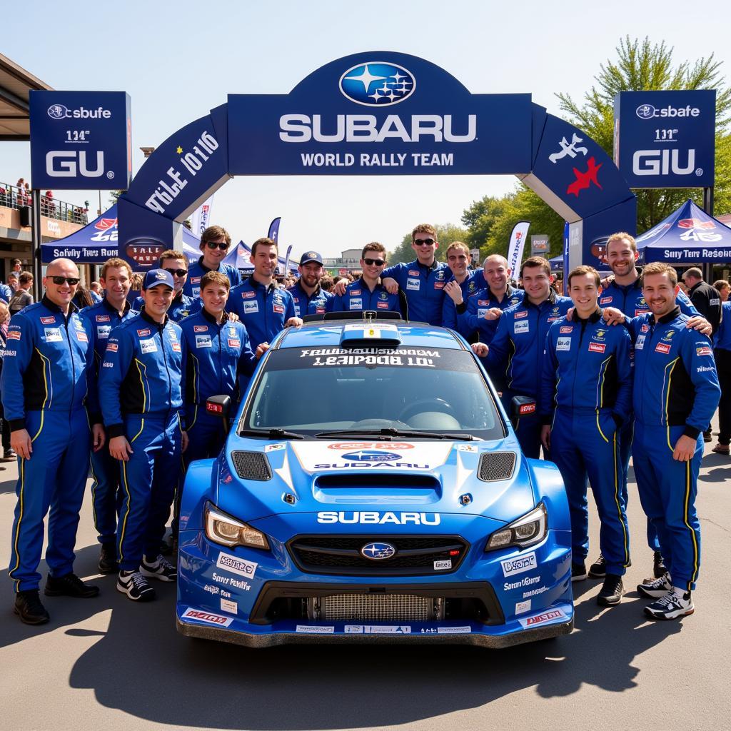 Subaru WRC Championship Celebration