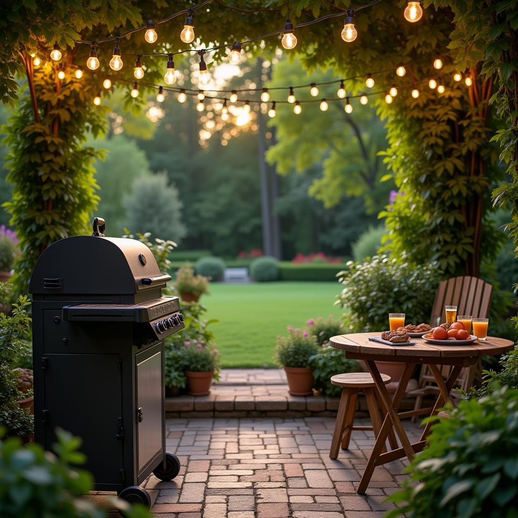 Summer Barbeque in an Outdoor Setting