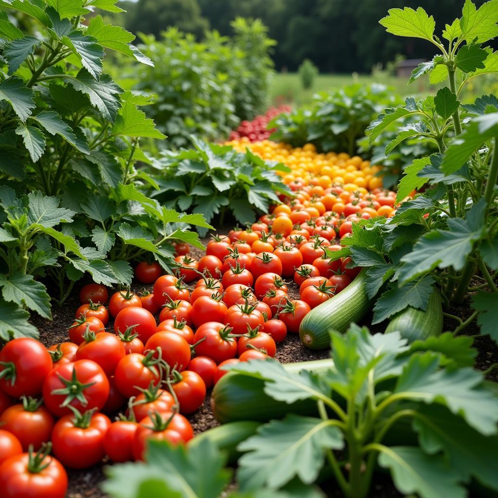 A Lush Summer Vegetable Garden