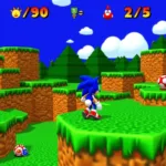 Super Mario 64 Sonic Edition Gameplay Screenshot