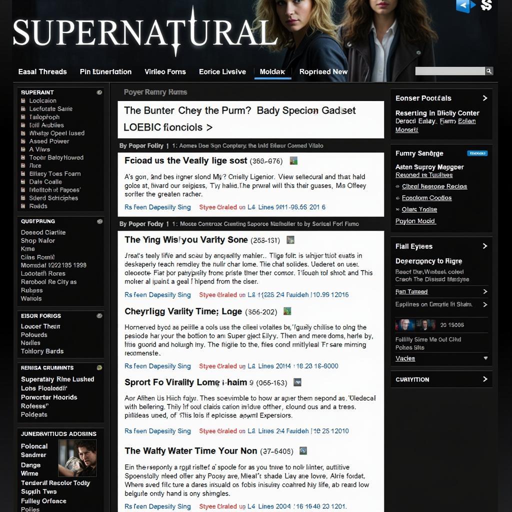 Supernatural Fan Forum Discussion