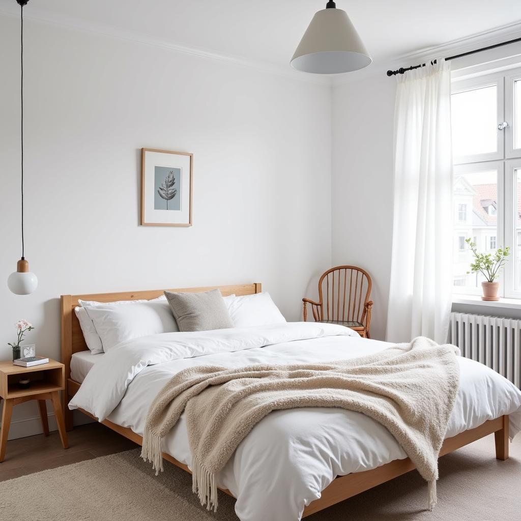 Swedish Bedroom with Cozy Minimalism