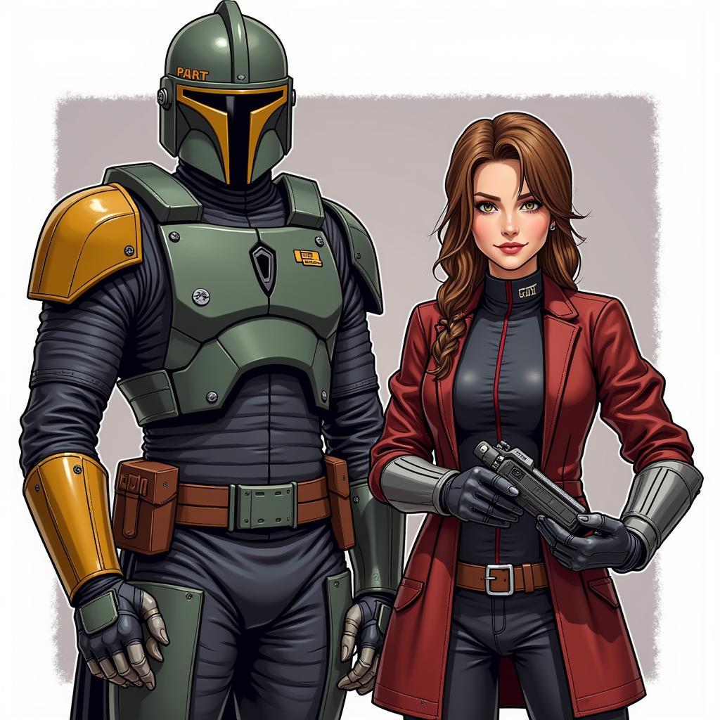 Mako and Torian: Key Bounty Hunter Companions