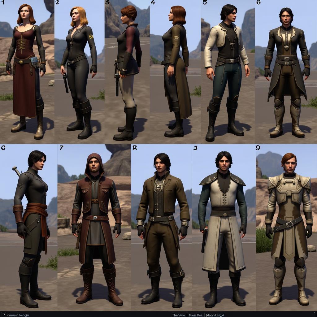 SWTOR Finished Character Examples