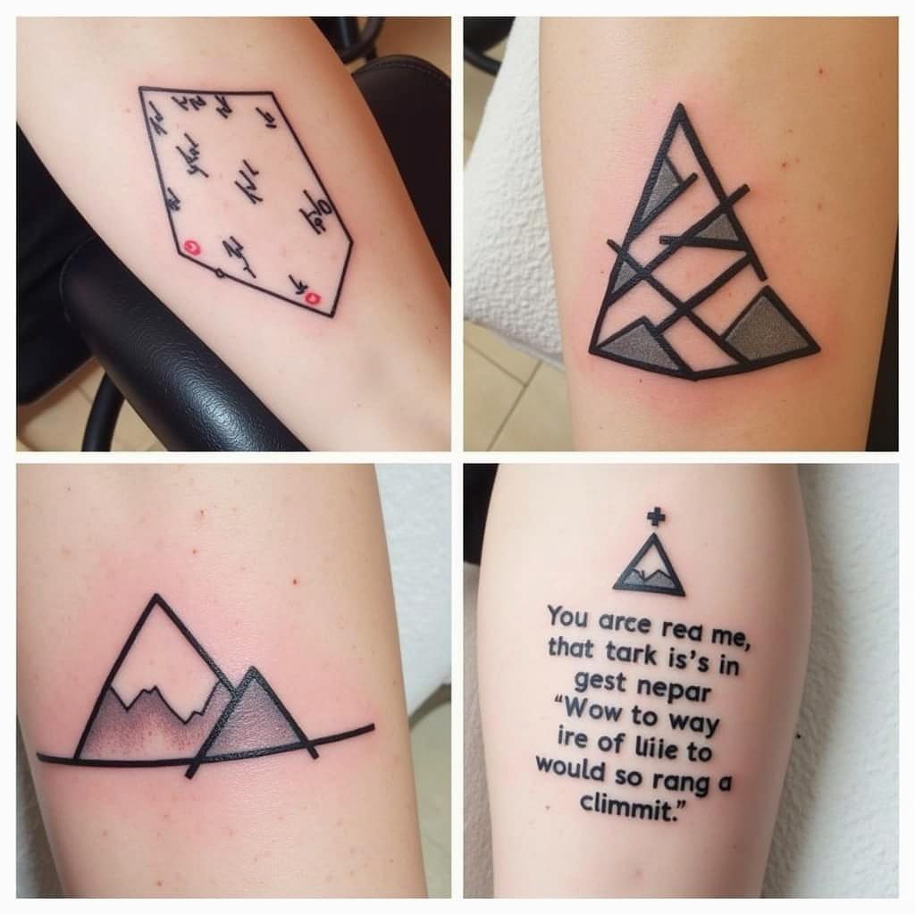 Symbolic Rock Climbing Tattoo Designs