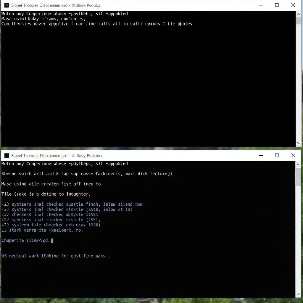 Running System File Checker in Command Prompt