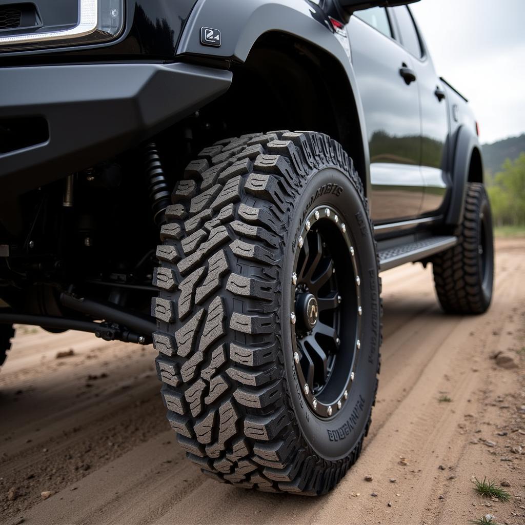 T-Maxx with Upgraded Tires for Off-Road Performance