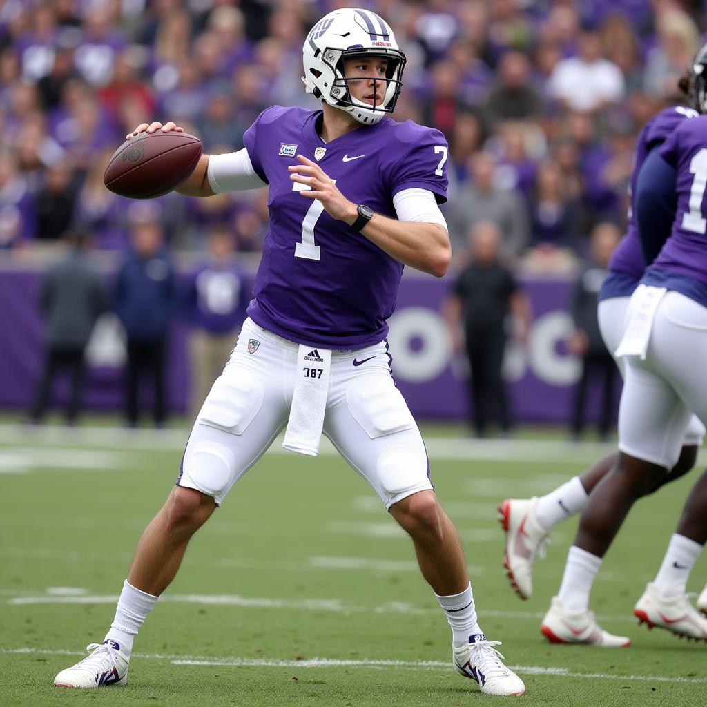 TCU Starting Quarterback in Practice