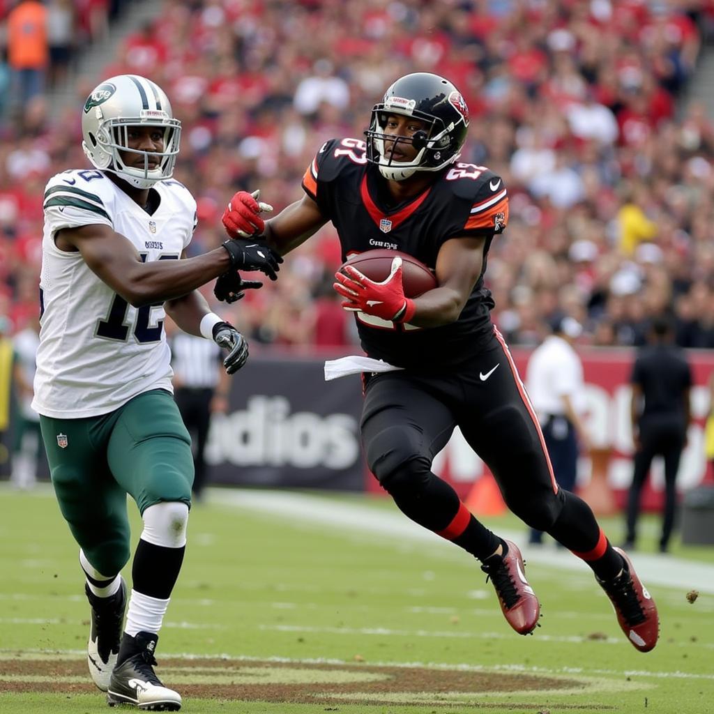 Terry McLaurin making a spectacular catch over a defender