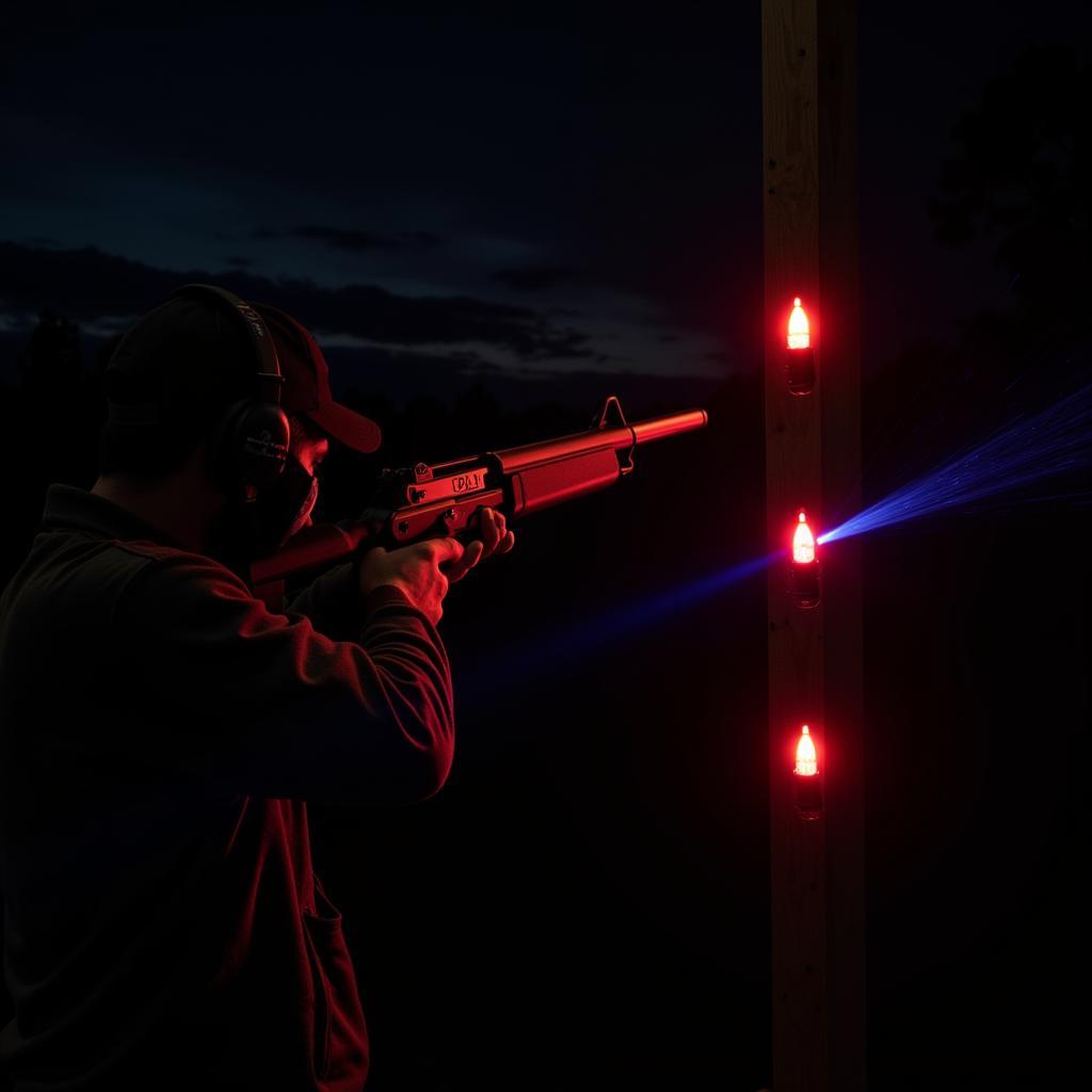 Testing 22 Tracer Rounds at Night