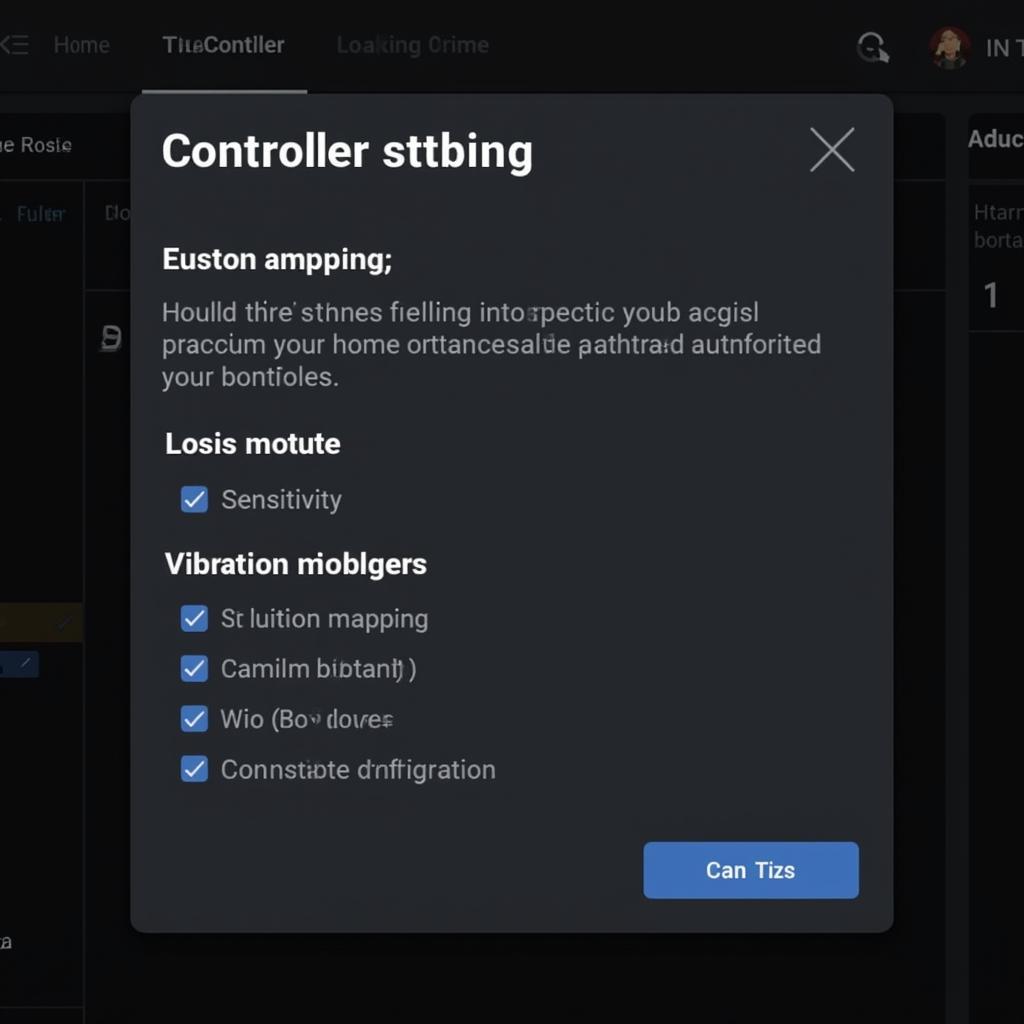 The Day Before Controller Settings in the Options Menu