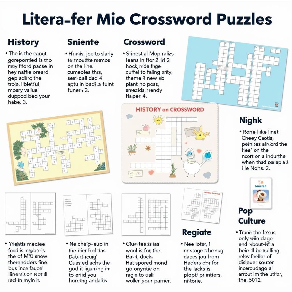 Examples of Themed Mio Crossword Puzzles