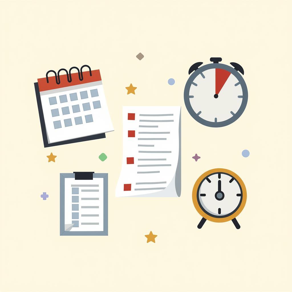 Time Management Tools Illustration