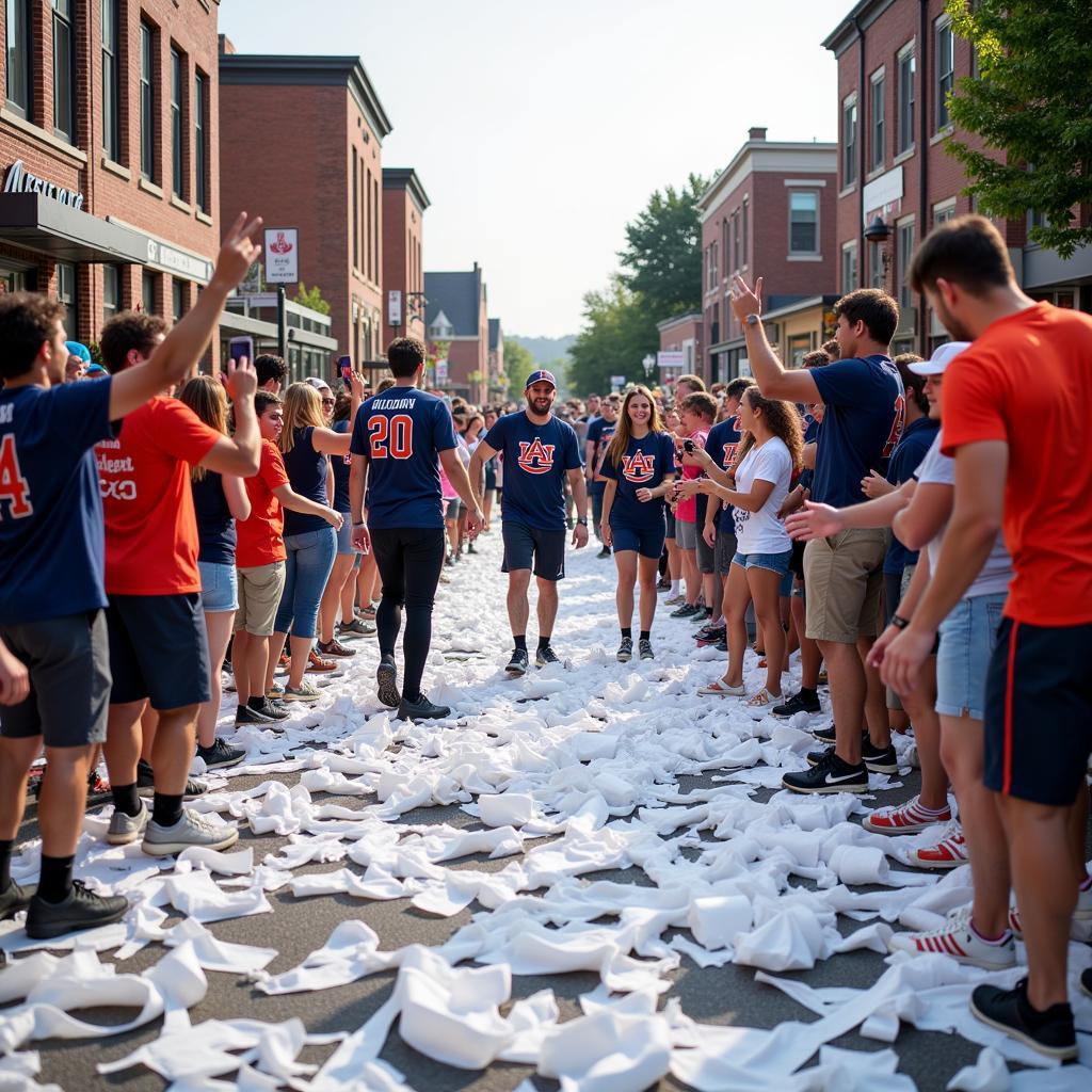 Rolling Toomer's Corner After a Win