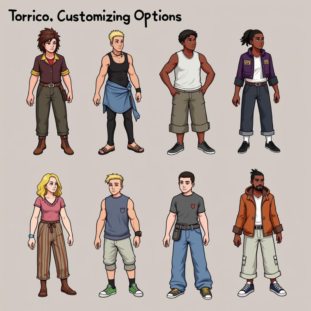 Torrico Character Customization Options