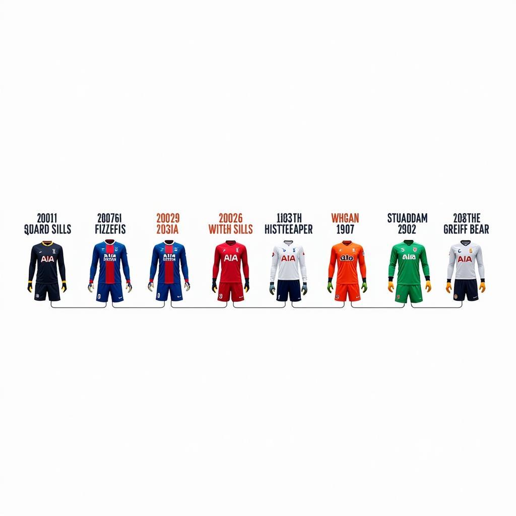 Tottenham Hotspur Goalkeeper Kit Historical Evolution