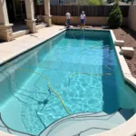 Construction of a transparent swimming pool