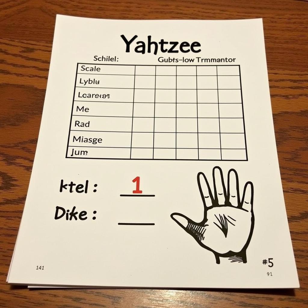 Trash Dice in Yahtzee