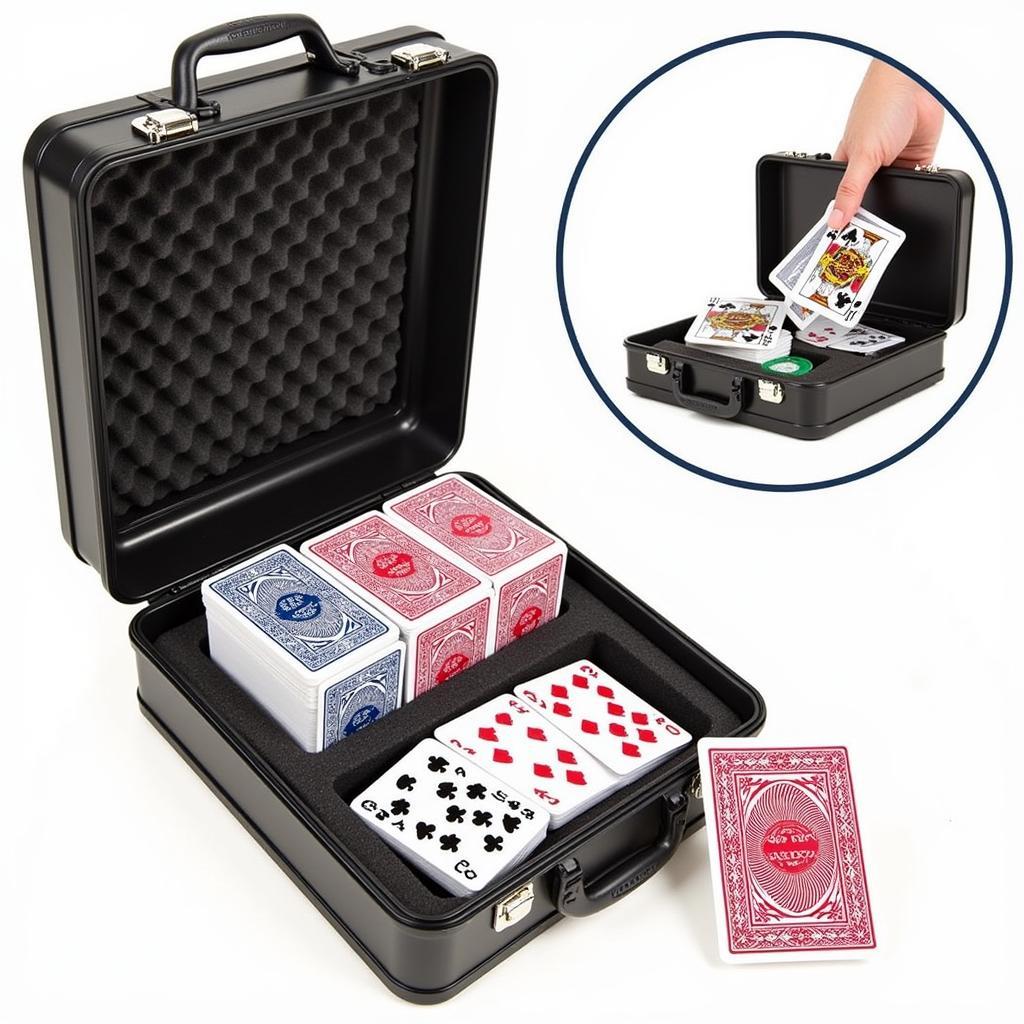 Compact Travel Canasta Set in Protective Case