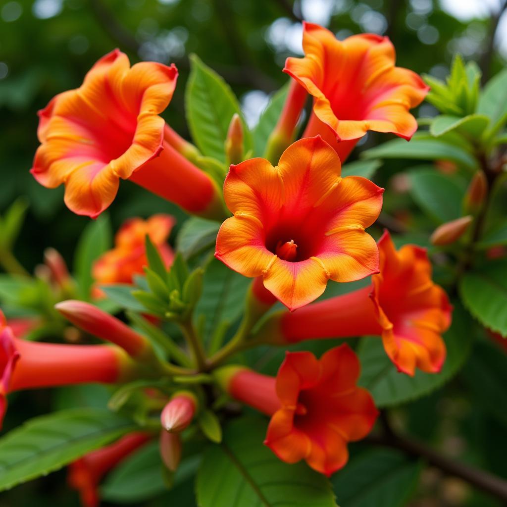 Trumpet Vine: A Vibrant Flower Starting with T