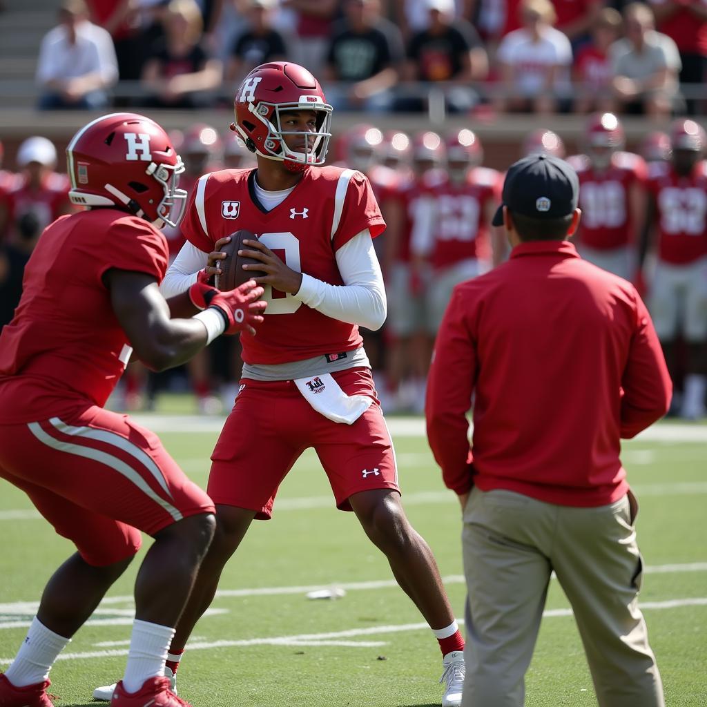 U of H Backup Quarterback Training