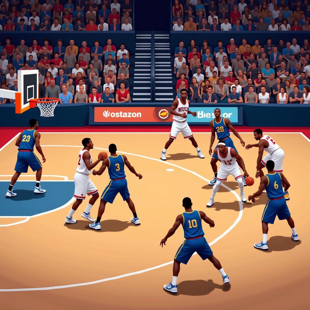 Unblocked Basketball Legends 76 Gameplay Screenshot