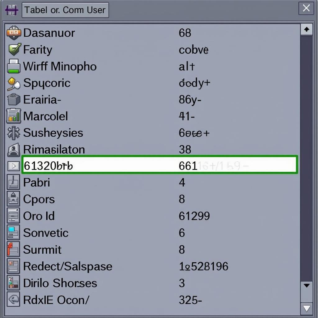 6101696 Unique Identifier in Database