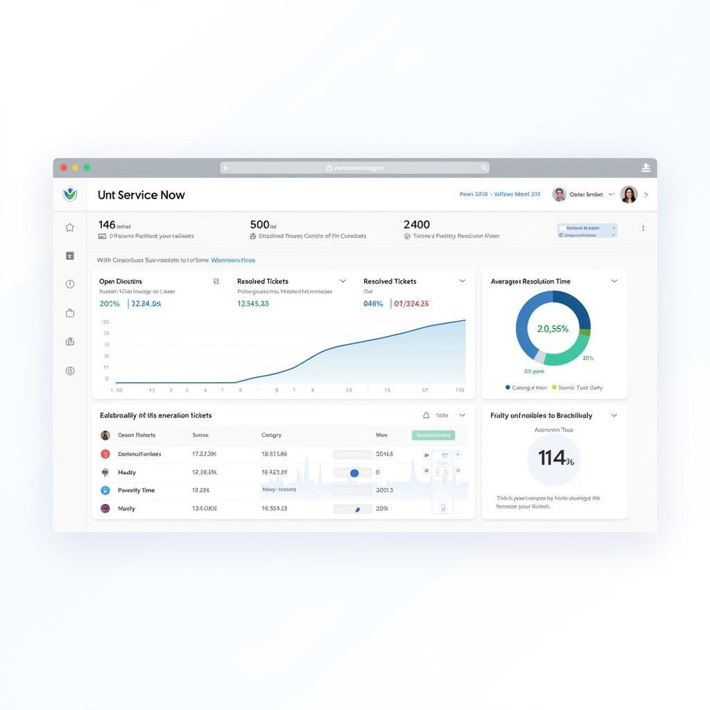 Unt Service Now Dashboard