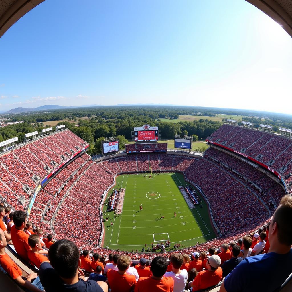 Auburn Football Stadium Upper Deck Panoramic View