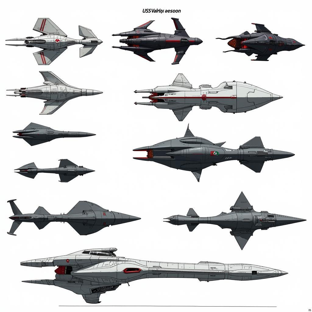 USS Valkyrie Design Variations Across Different Sci-Fi Universes