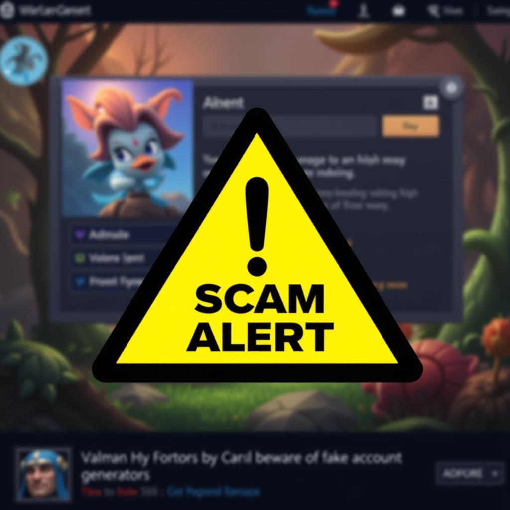 Valorant Account Generator Scam Warning