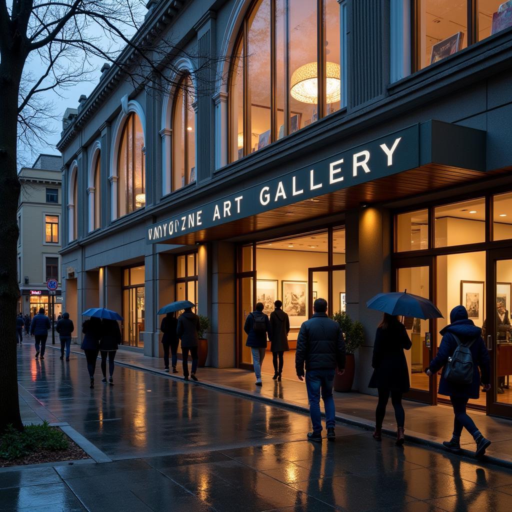 Vancouver Art Gallery on a Rainy Day